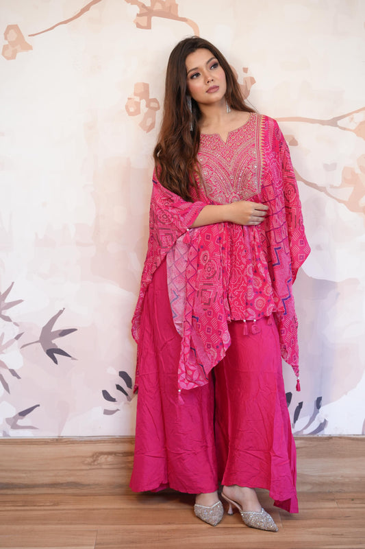 Kaftan Kurta Set with Palazzo Pants