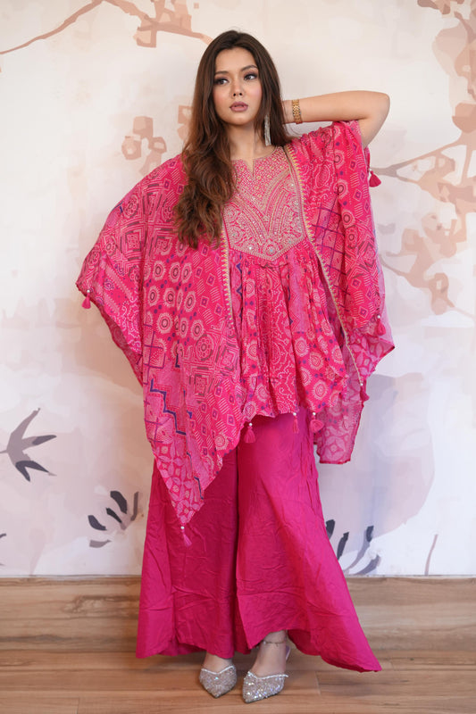 Kaftan Kurta Set with Palazzo Pants 